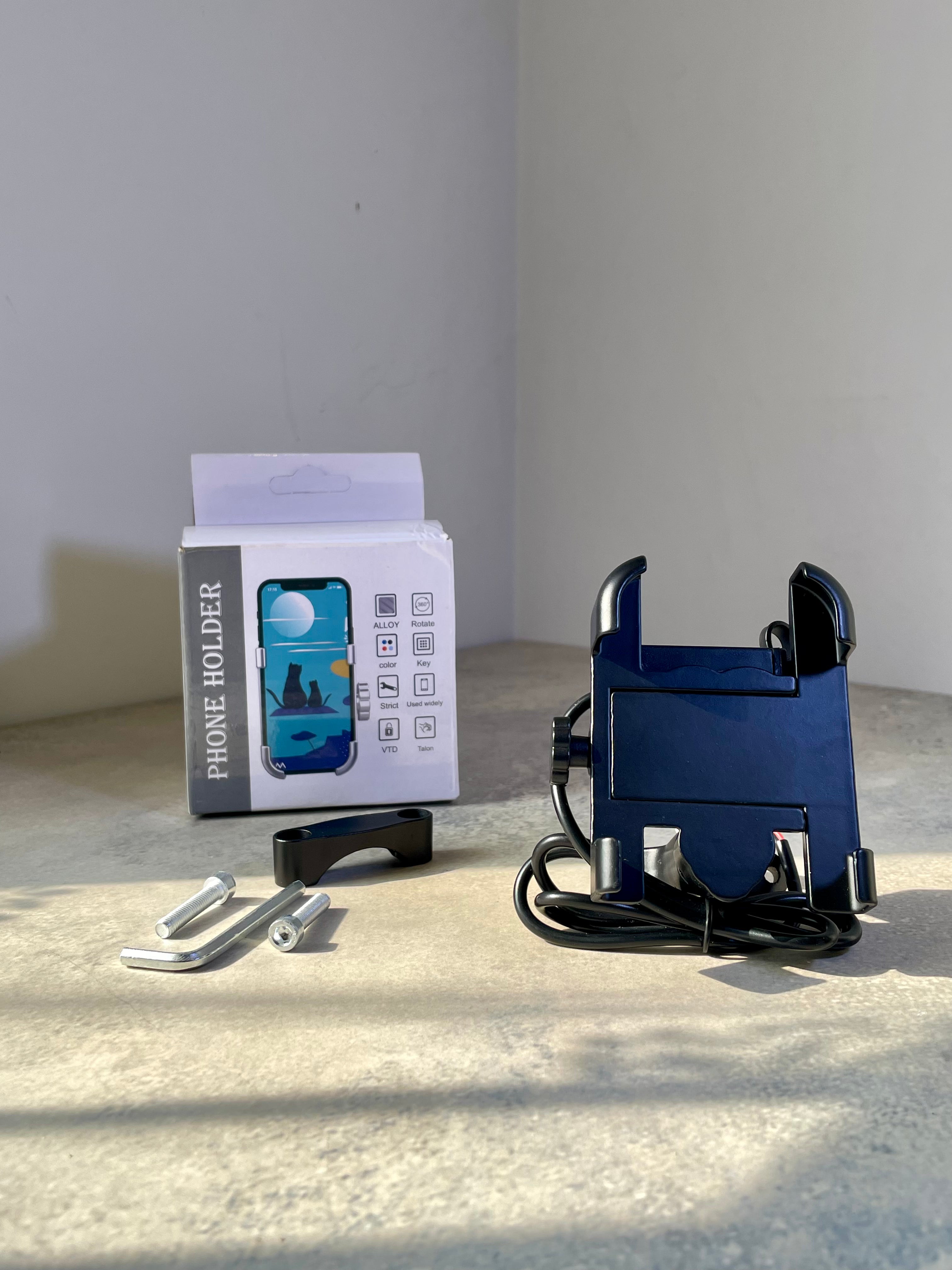 Universal Mobile Holder with USB Charging Port